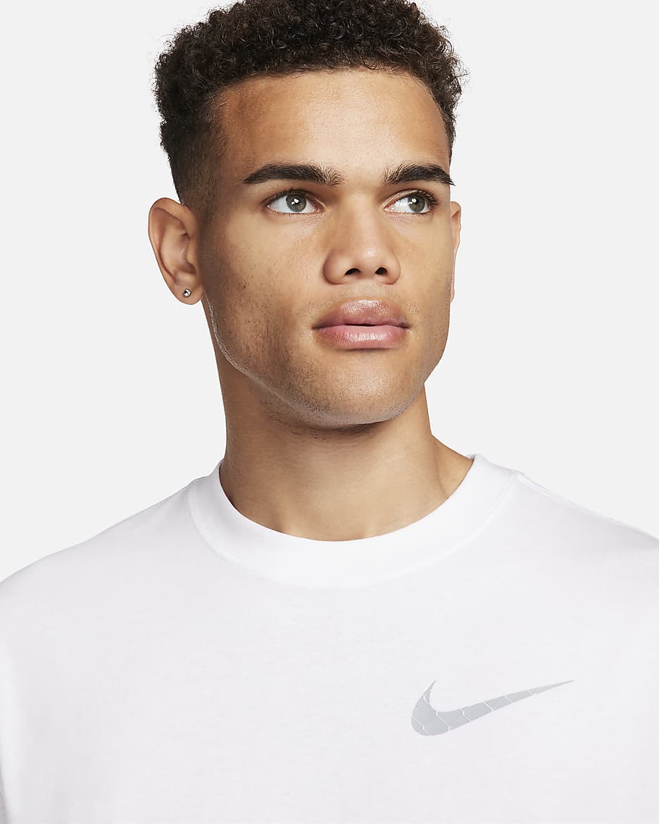 Playera nike blanca hombre online